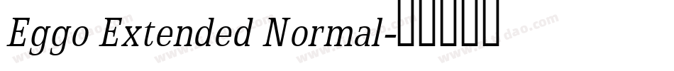 Eggo Extended Normal字体转换